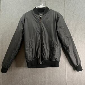 D-CIVILIZATION Black Full Zip Jacket Womens Size S Full Zip